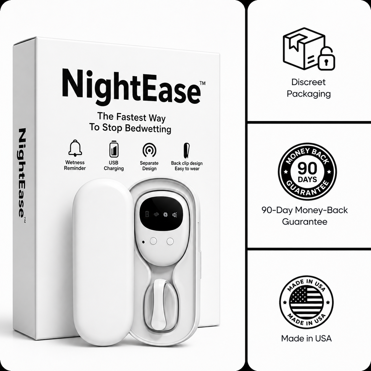 NightEase Wireless Bedwetting Alarm