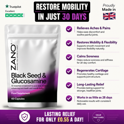 Black Seed Oil & Natural Glucosamine Capsules